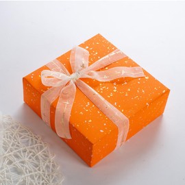 Gift Wrapping Paper With Organza Ribbon Gold Silver Foil Design with Silky Touch， Perfect for Men Women Birthday, Holiday, Wedding, Baby Shower,2 Large Sheets,Folded Flat, 30X21 Inch and 43X31Inch