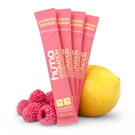 HUMA CHIA Hydration Drink Mix, Raspberry Lemonade 30 Packets - Low Calorie, High Electrolyte Powder for Sports & Exercise - 100% Natural, 1g Sugar, 10 Cal