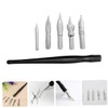 Parliky 1set Versatile Manga Pen Nibs Metal Tips for Calligraphy