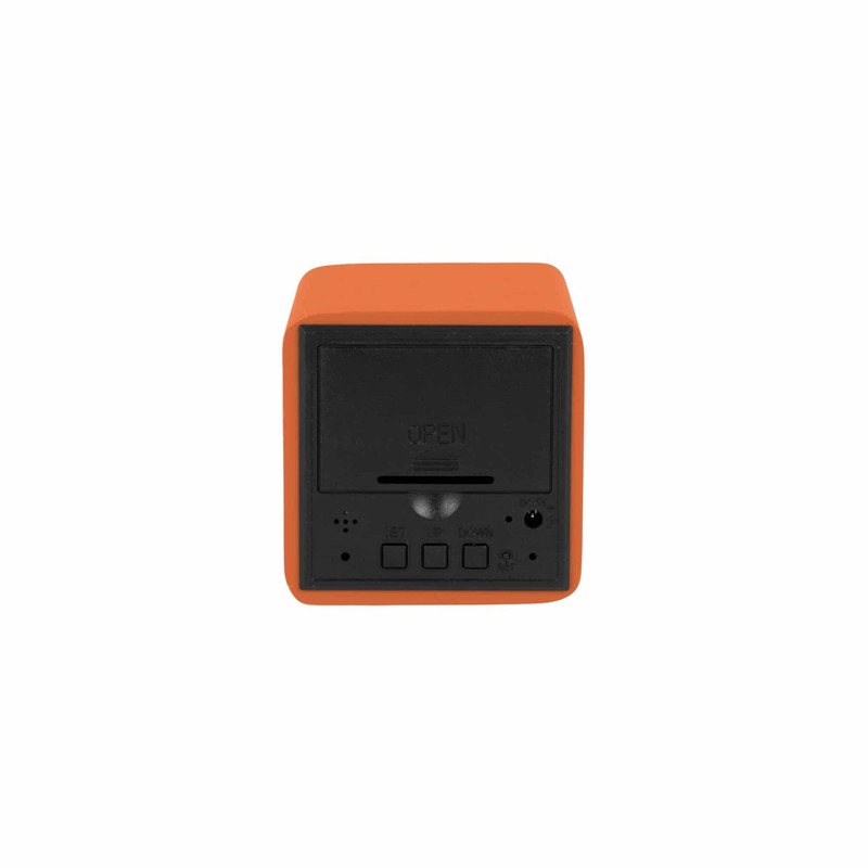 Karlsson [DL] Alarm Clock Spry Square LED Bright Orange