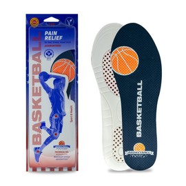 Footgel Sports Gel Insoles for Basket, if you are a basketball player, protect yourself from risk of injury, relieve pain in feet, knees and lumbar vertebrae