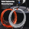 Deep Well Measuring Rope, 328.1ft 100M Nylon Depth Gauge Tape,