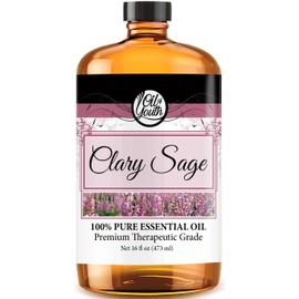 Oil of Youth Essential Oils 16oz - Clary Sage Essential Oil - 16 Fluid Ounces