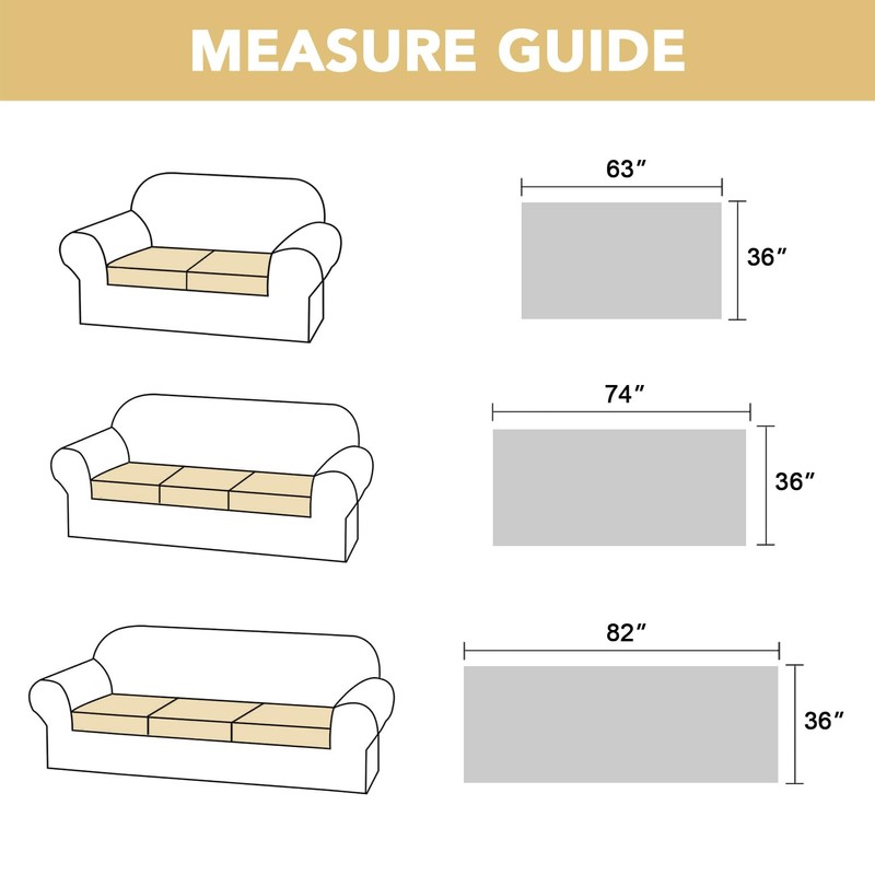 H.VERSAILTEX Couch Cover Chenille Pet Fuzzy Sofa Covers for 3