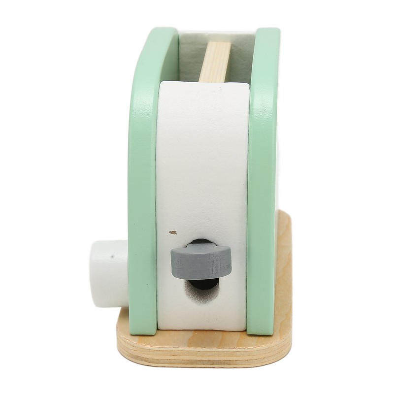 Toaster Toy Set Safe Durable Solidwood Round Edges Hand Eye