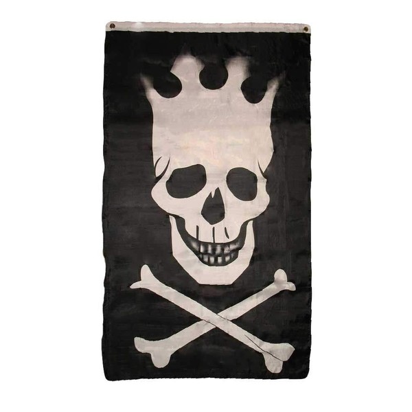 Trade Winds 3x5 Jolly Roger Pirate Crown Skull and Crossbones