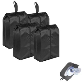 Shoe Bags for Travelling,4Pcs Portable Nylon Shoe Bag Waterproof Dust Proof Shoes Storage Bags with Zipper Unisex Shoe Pouch,Waterproof Shoes Bags