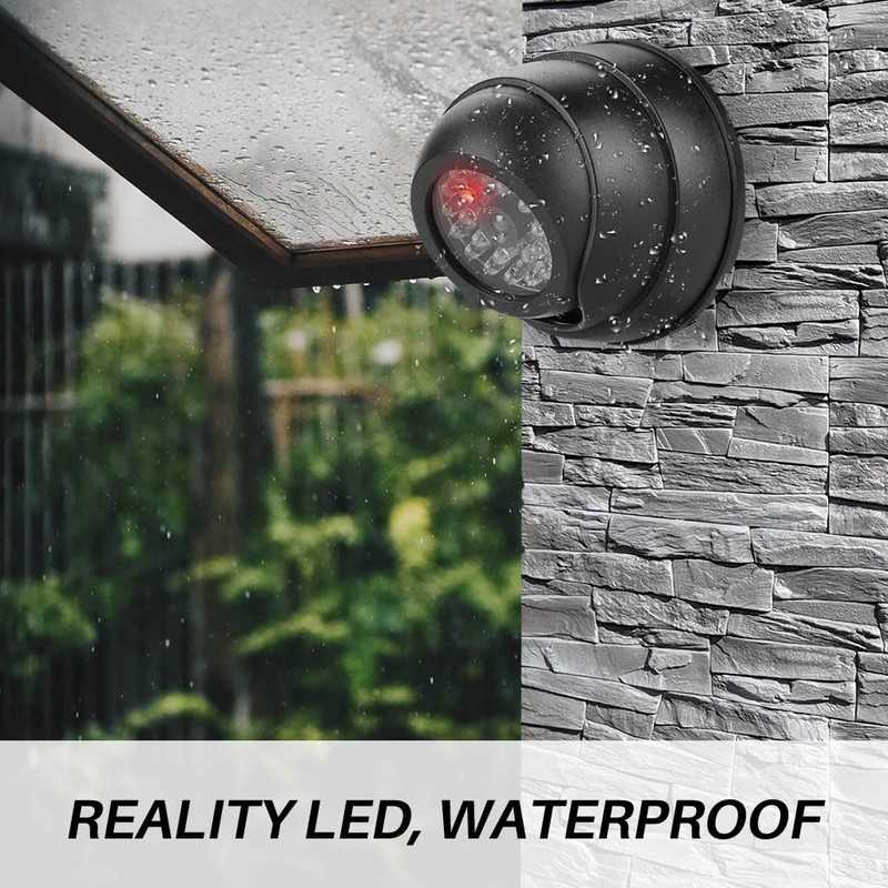 JUSTOP 2x Dome Dummy CCTV Camera Outdoor/Indoor Waterproof With Reality