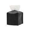 1 x Black Tissue Box Cover Square PU Leather Tissue
