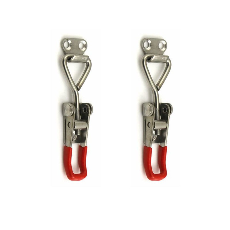 Toggle Latch Clamp 4001 2pcs, 304 Stainless Steel Adjustable Hasp