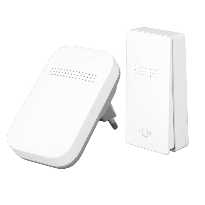 Self Powered Door Bell with Receiver Automatic Ringing Push Button