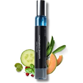 Anthology Marine Symphony Roll on Perfume Oil 0.3oz 9 ML | Cucumber, Melon, Musk notes | Alcohol Free Rollerball Fragrance, Travel size | Aquatic & Fresh