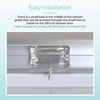 Shuisen Sliding Shower Door Bottom Guide with Screw for 3/8