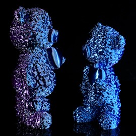 Gratkit Silk Tri-Color PLA Filament，Coextrusion PLA Filament 1.75mm, +/-0.03mm, 1KG/Roll, Silk PLA Blue & Purple & Black