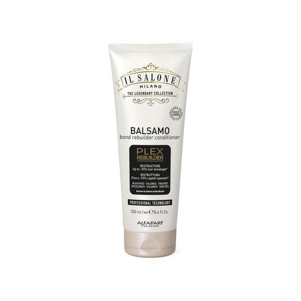 Il Salone Milano Professional Plex Rebuilder Conditioner for Bleached, Colored, Treated Hair - Restores and Restructures - Bond rebuilder - Premium Quality (8.45 Ounce)