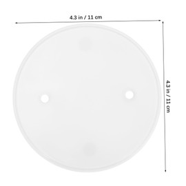 jojofuny 4pcs Round Cover Plate Outlet Covers Ceiling Outlet Cover Wall Cover Wall Plate Cap Plates Ceiling Cap Cover Ceiling Cover Electrical Round Plate Cover Ceiling Blank Cover White Pp