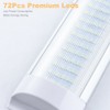 4PCS 12V LED Interior Light Bars White Lamp 4W 72