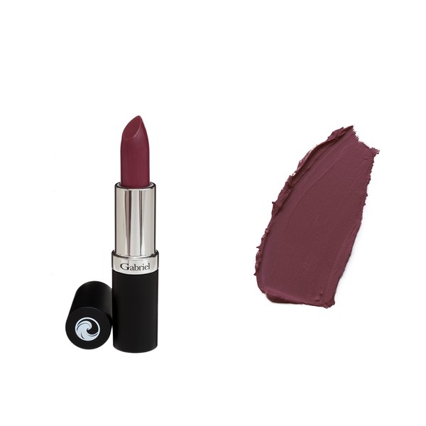 Gabriel Cosmetics Lipstick (Velour - Medium Plum/Cool Pearl), 0.13 Oz