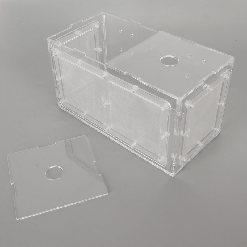 Fish Breeding Isolation Box Transparent Mesh Side Fish Tank Incubator