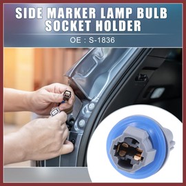 HEROFFIX Car Side Marker Lamp Bulb Socket Holder Replacement S-1836 for Ford F-250 F-350 F-450 Super Duty 2008-2015 Replace Parts