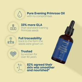 Efamol High Strength Pure Evening Primrose Oil 60 ml Omega 6 Fatty Acids GLA + Vitamin E - 115mg GLA - Dropper