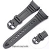 WRISTARMOR rubber resin watch band Replacement for Caiso W-96H rubber