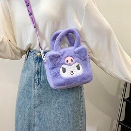 Kitty， Kuromi ，Melody-plush handbag, plush crossbody bag, party gifts, Valentine's Day gifts:_Cinnamon Dog