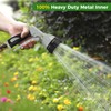 7-Funktionen Handbrause Garten, Metall Gartenbrause, Gartenschlauch Düse mit Verbindungen aus