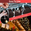 Weysoo Gutter Hooks, 120 Pcs Gutter Clips for Christmas Lights,