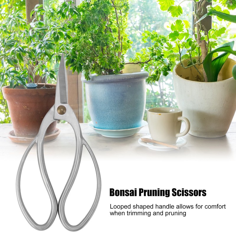195mm Bonsai Pruning Scissors Stainless Steel Bonsai Scissors Gardening Plant