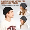 Kiiwah 2 Pieces Slouchy Beanie Hat for Men and Women,