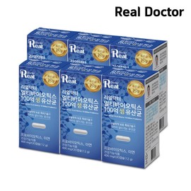 Real Doctor Multibiotics 10 Billion Live Lactobacillus 400mgx30 Capsules 6ea / 리얼닥터 멀티바이오틱스 100억 생유산균 400mgx30캡슐 6개