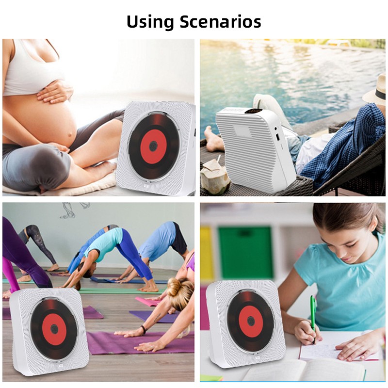 BT5.1 CD Player Portable Music Player FM Radio Desktop CD