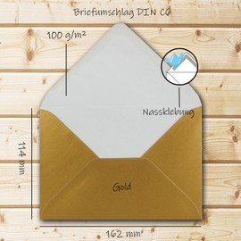 Neuser FarbenFroh Envelopes C6 162 x 114 mm Wet Adhesion