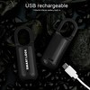 Fingerprint Lock AntiTheft Security USB Rechargeable Thumbprint Padlock for Luggage