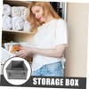 Ciieeo 2pcs Fabric Foldable Closet Storage Bins with Window Large