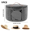 Foldable Hat Storage Box, Round Hat Storage Hat Box with