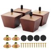 Maricome 2 Inch Furniture Legs Solid Wood Sofa Couch Ottoman