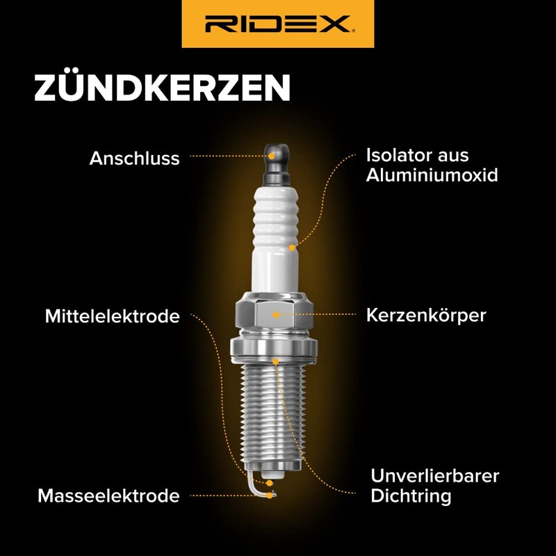 RIDEX 686S0129 Iridium Spark Plug