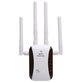 HOSAYA WiFi Extender for Home, Up to 5000 Square Meters and 40 Devices, External WiFi Antenna x 4, RJ45 x 1 Port, WPS, WiFi Range Extender, WiFi Amplifier, Easy