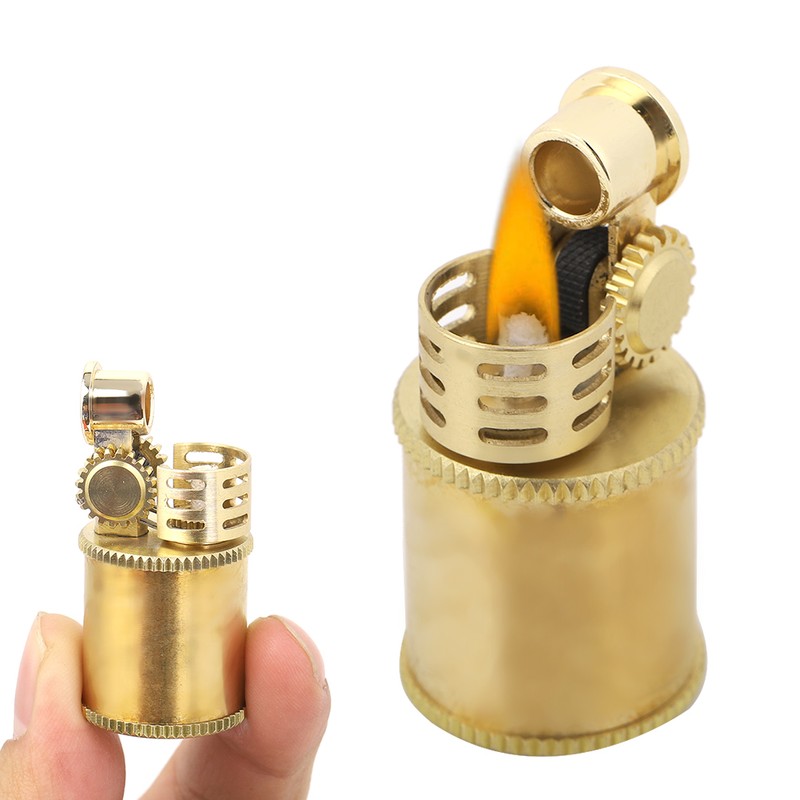 Portable Mini Kerosene Lighter Capsule Gasoline Lighter Inflated Petrol Outdoor