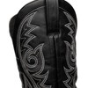 CHUUMEE Men's Fashion Round Toe Embroidered Western Cowboy Boots (Black