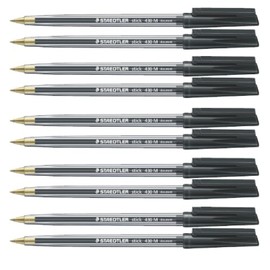 Staedtler 430 M-9 Ballpoint Pen - Black/Transparent