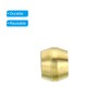 PATIKIL Brass 4mm Compression Sleeves Ferrules, 100 Pack Brass Ferrule