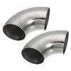 X AUTOHAUX 2pcs OD 2.75 Inch 90 Degree 1.5mm Thickness