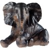SiL Interiors Bronze Effect 18cm Elephant Ornament Figurine - Laying