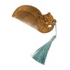 Baluue Green Sandalwood Massager Scalp Detangler Women Wooden Hair Comb
