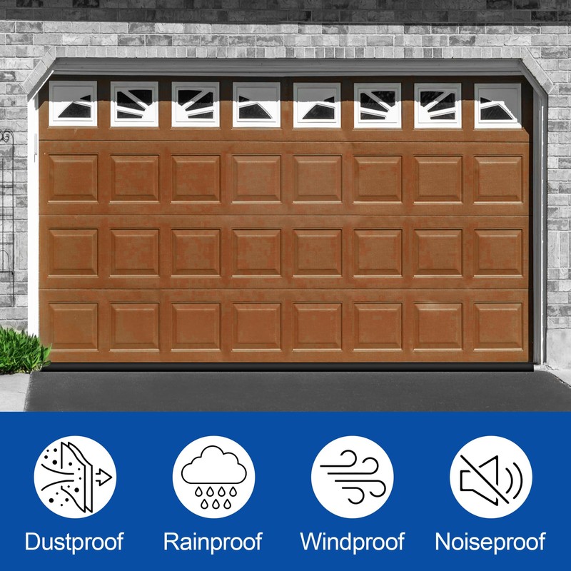ToLanbbt 16.5FT Garage Door Seals Bottom Rubber 0.19" P Bulb