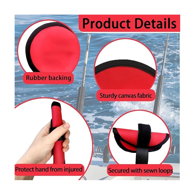 8Pcs 6" Fishing Lure Wraps with Velcro - Rod Armour