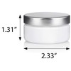 2 oz White Low Profile PET Plastic Jar (BPA Free)